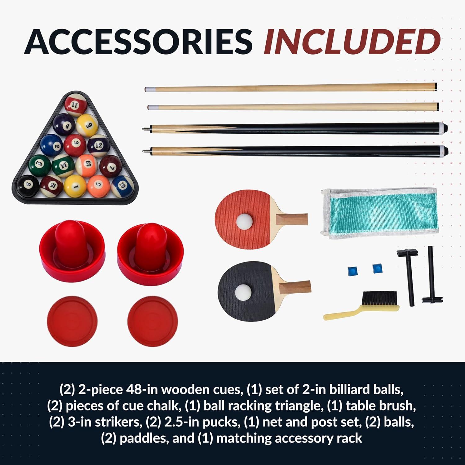 Triple Threat 3-in-1 72" Multi Game Table