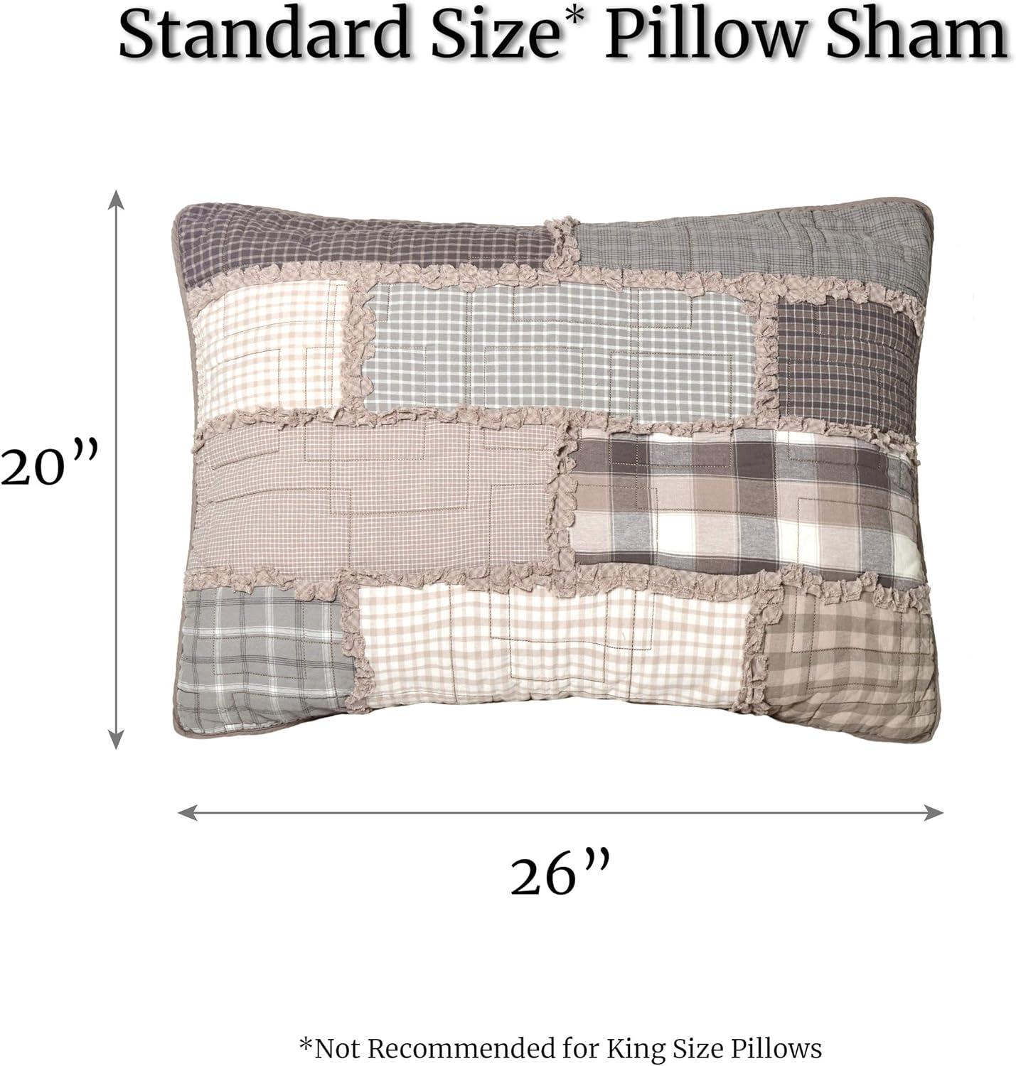 Pillow Sham - Smoky Cobblestone by Donna Sharp - Contemporary Decorative Pillow Cover with Patchwork Pattern - Standard