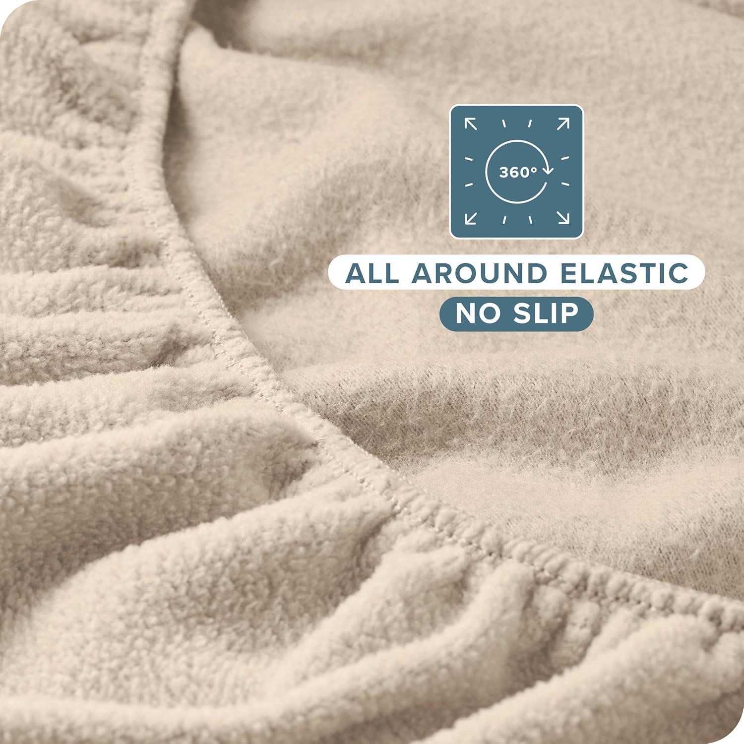Bare Home Micro Fleece Super Soft Fitted Sheet