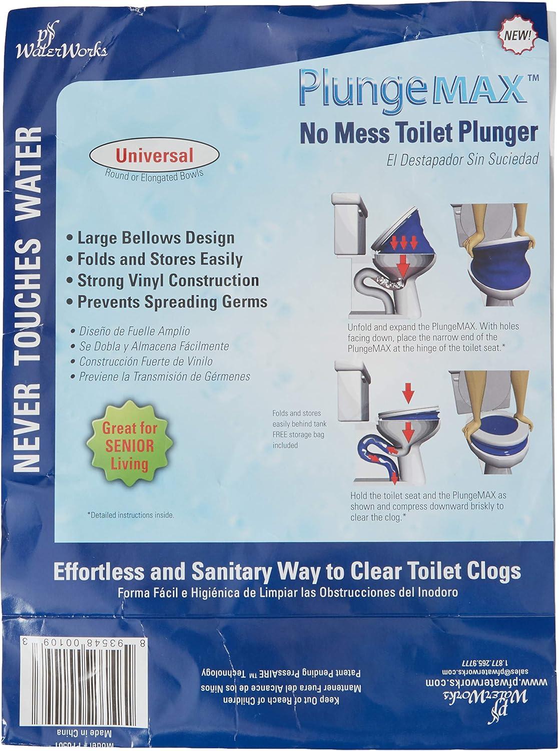 PlungeMAX Toilet Plunger 24 in. D