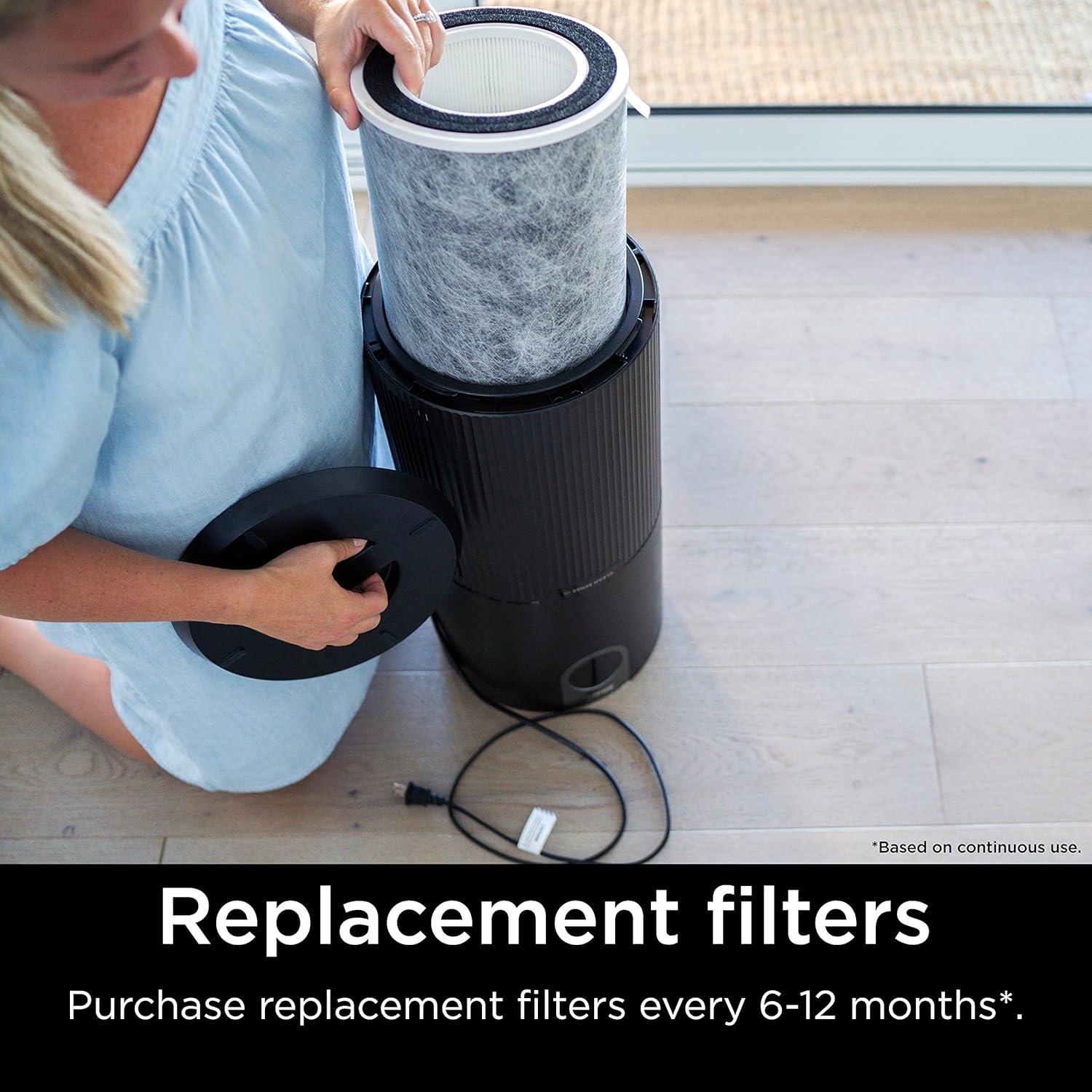 White and Black True HEPA Air Purifier Replacement Filter