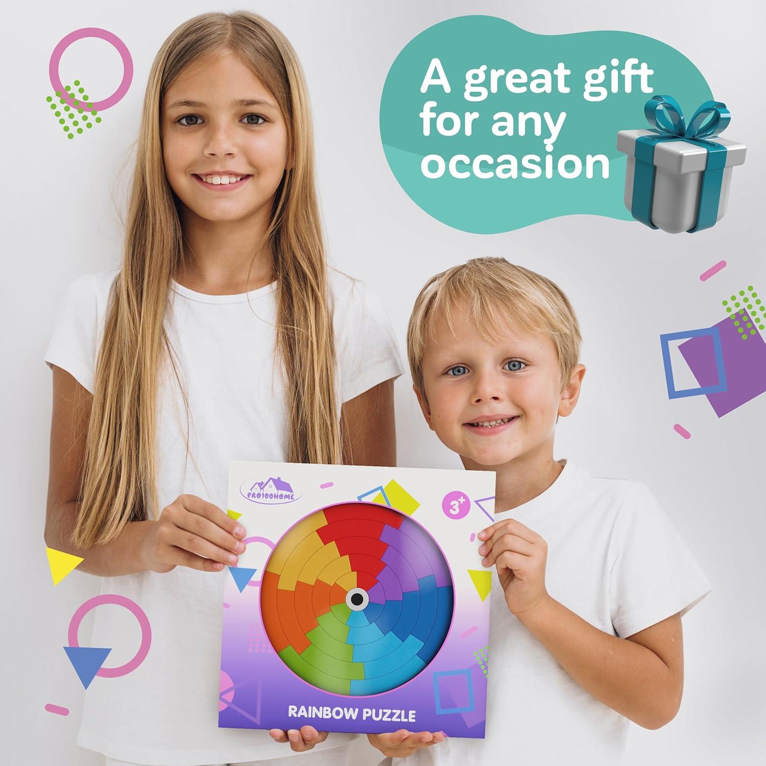 Toddler learning wooden Montessori toys – pattern blocks and boards tangrams for kids educational preschool activities color sorting games fine motor skills baby girls and boys for 3 4 5 years old