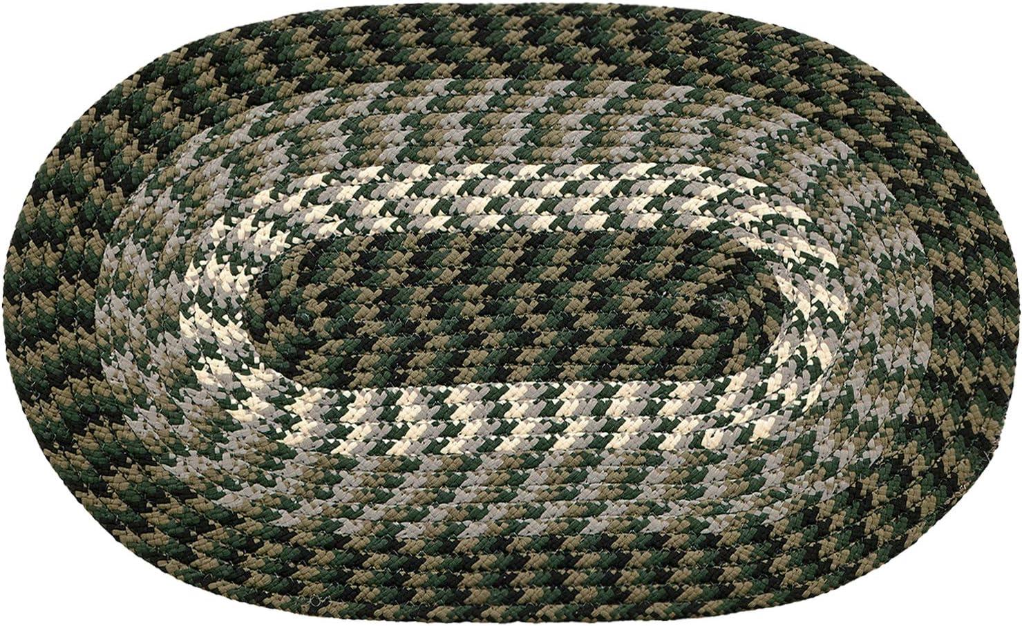 Alpine Collection 100% Polypropylene Reversible Indoor Area Oval Utility Rug - Better Trends