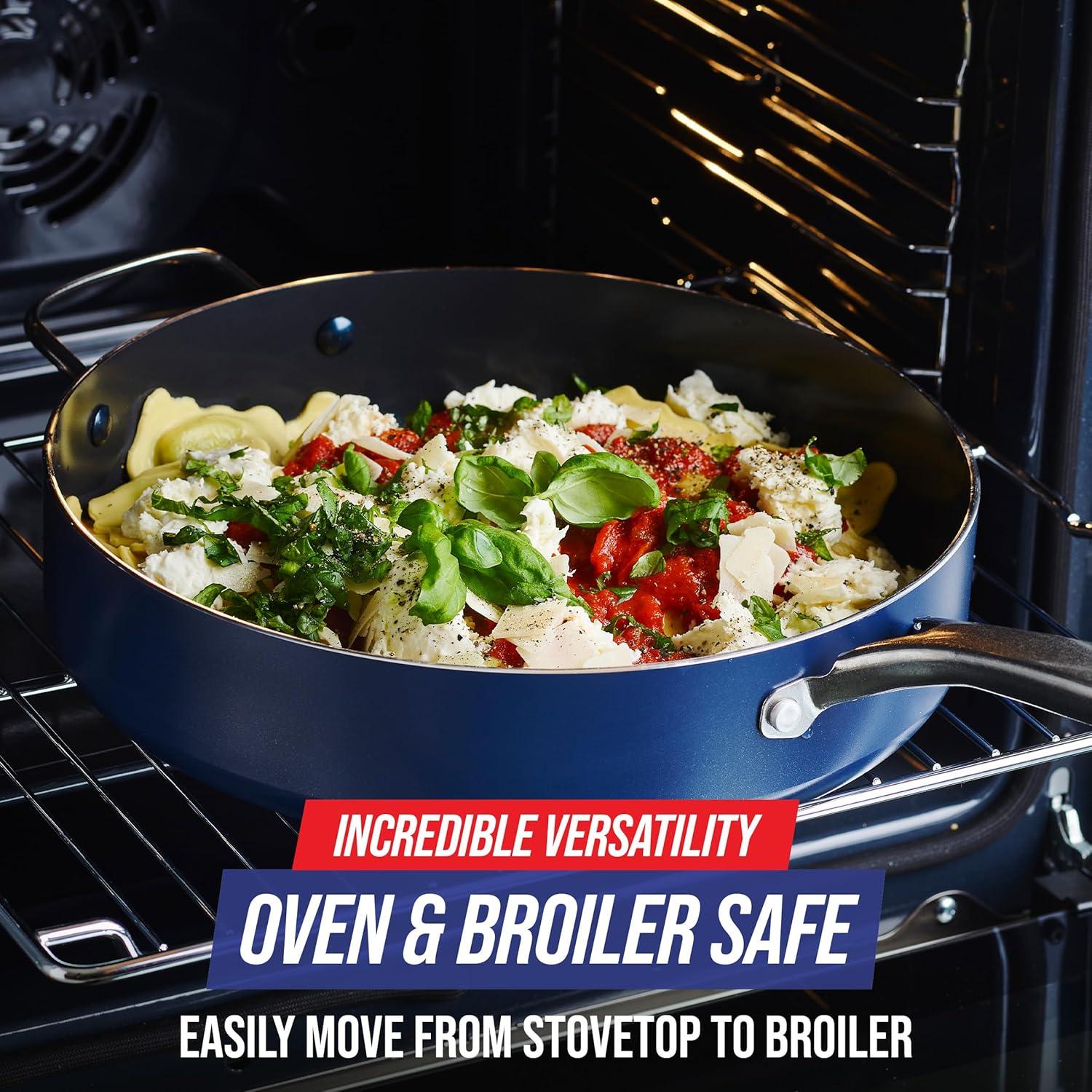 Blue Diamond Blue Diamond 5 qt. Non-Stick Saute Pan with Lid