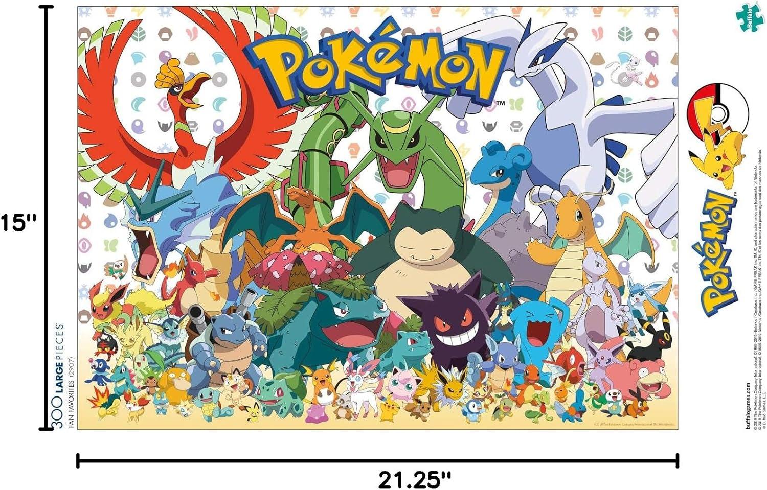 Pokémon Fan Favorites 300-Piece Large Jigsaw Puzzle