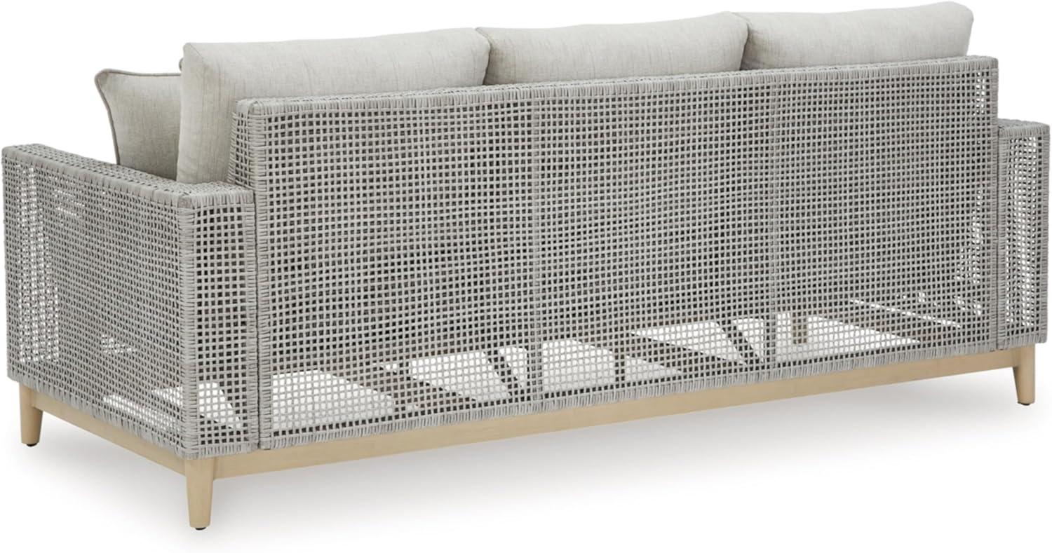 Ashley Furniture Seton Creek Gray Outdoor Sofa with Cushion