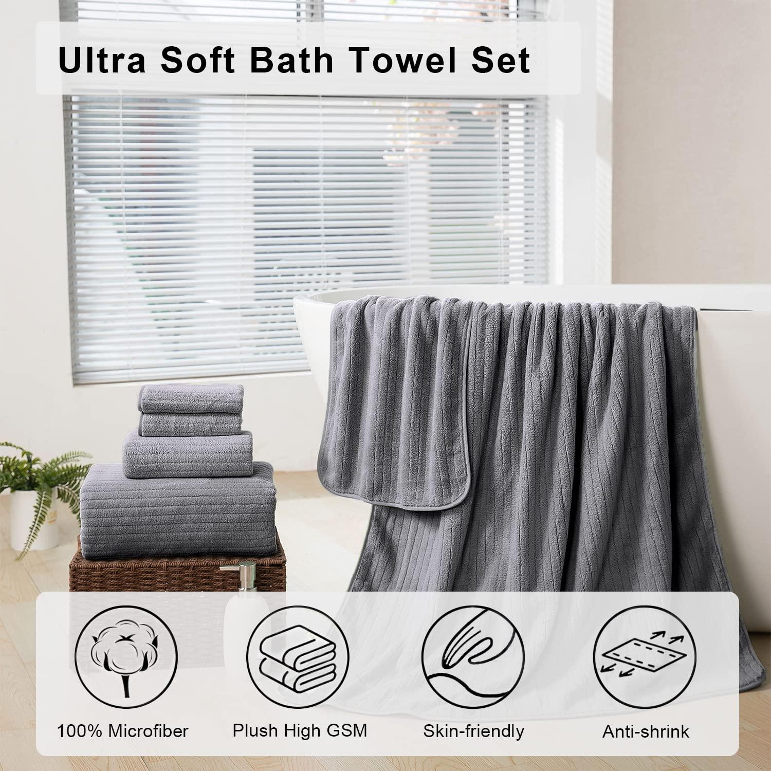 Madison Park Signature 800GSM Ultra-Soft 100% Cotton Absorbent Towel Set