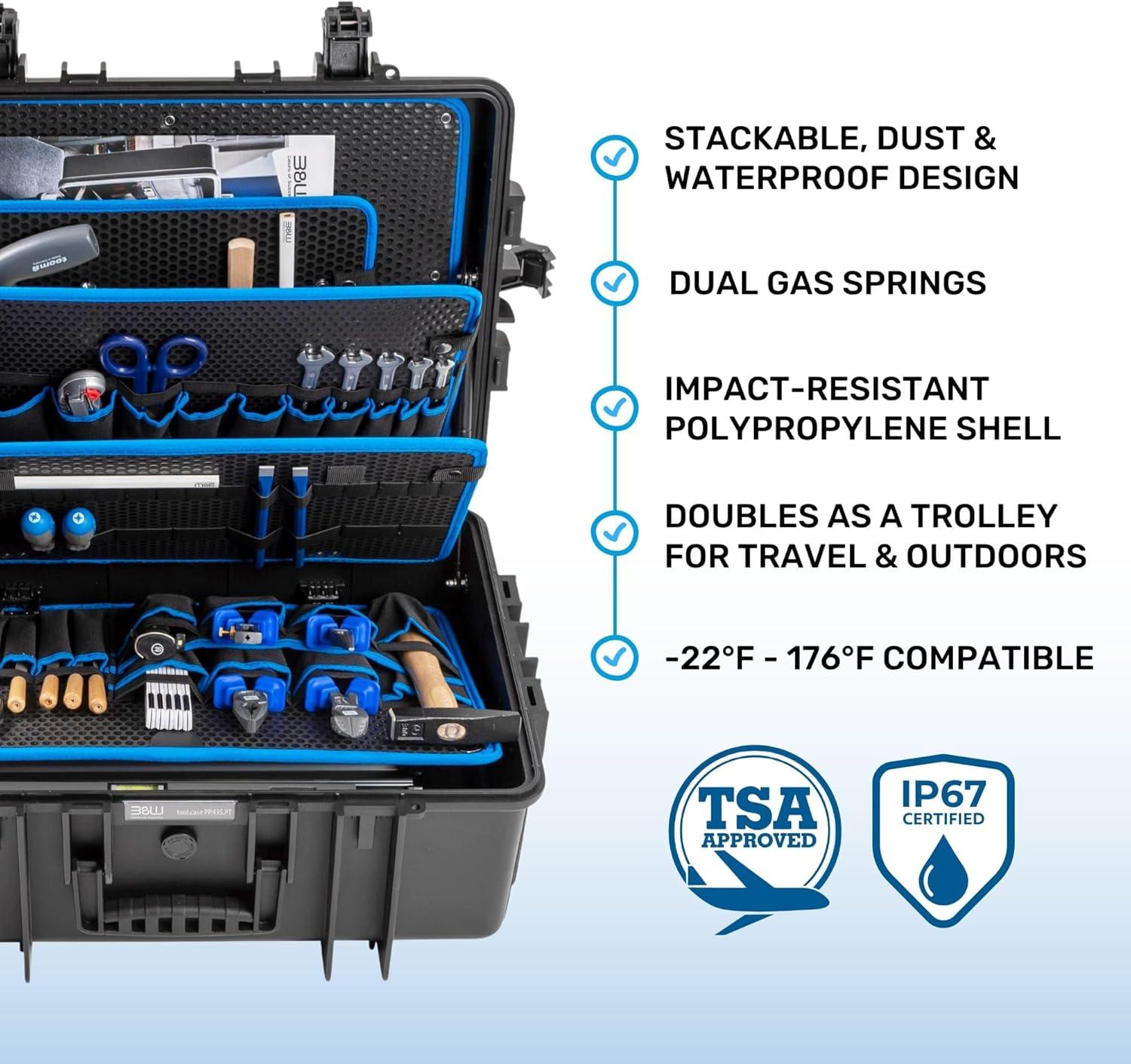 B&W International BW International - Spacious and Convertible Tool Case for Service Technician - Jumbo 6700