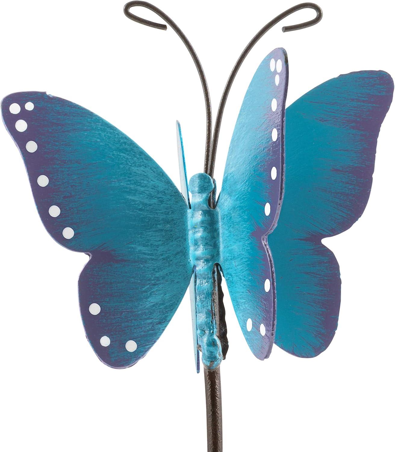 La Crosse Butterfly Metal Rain Gauge with 5" Glass Tube