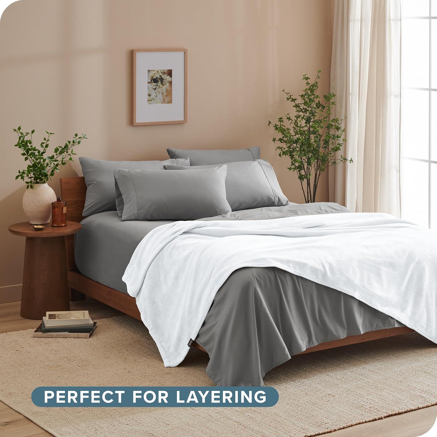 Bare Home Bare Home Microplush Fleece Blanket - Fuzzy, Warm, Bed/Throw Blanket