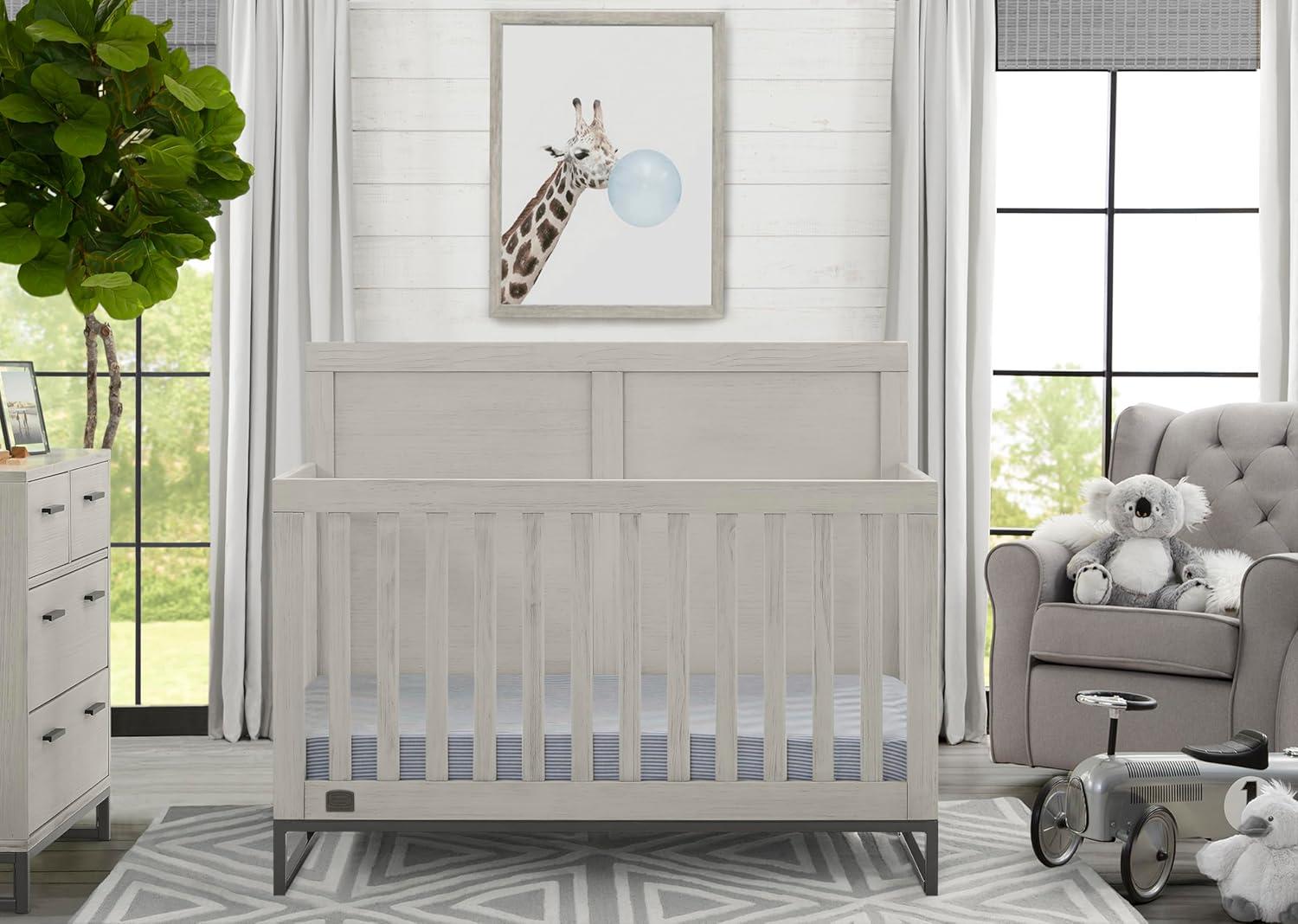 Simmons Kids' Foundry 6-in-1 Convertible Baby Crib