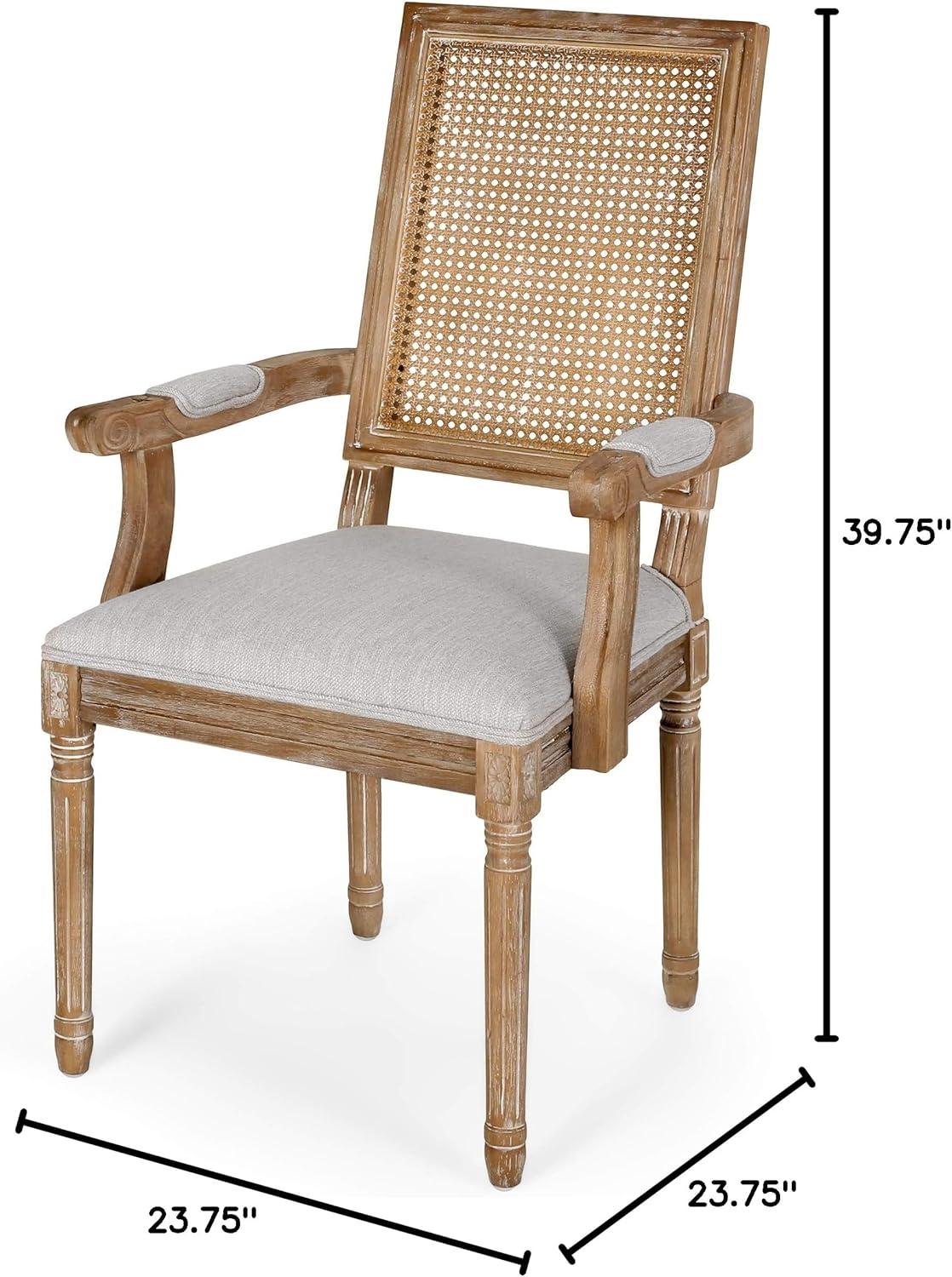 Christopher Knight Home Maria DINING CHAIR SETS, Light Grey + Natural