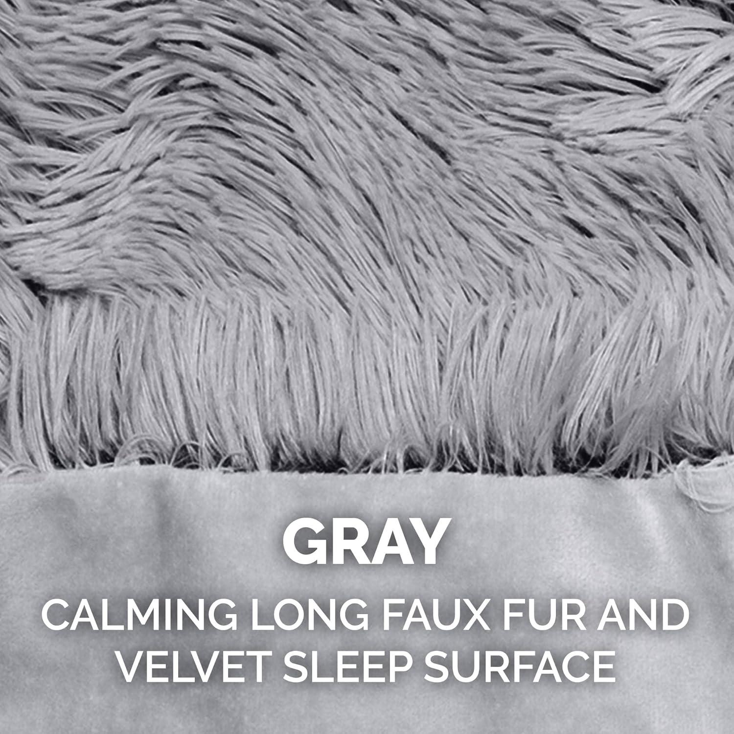 QUALITY FLOORING INC. Waterproof Throw Blanket For Dogs & Indoor Cats, Washable - Shaggy Plush Calming Long Faux Fur & Velvet Dog Blanket