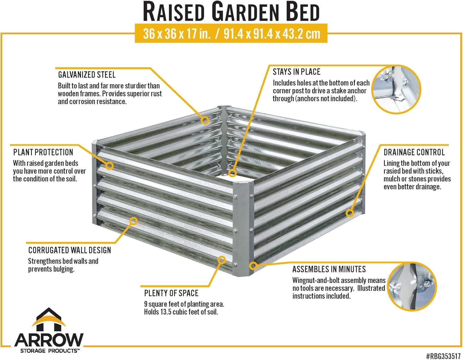 Metal Raised Garden Bed