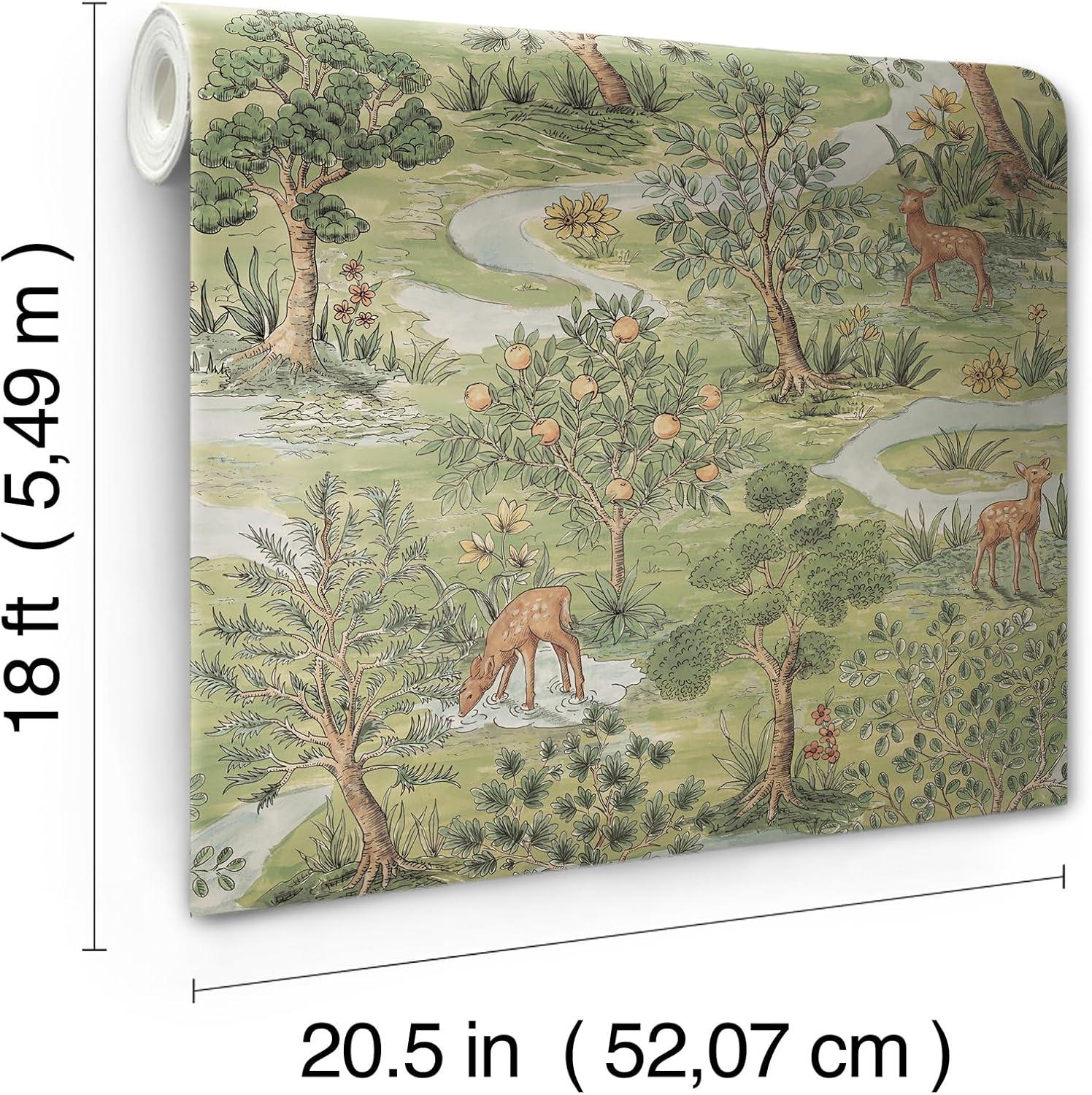 Brewster Peel and Stick 1pc Wallpaper Bramble Forest