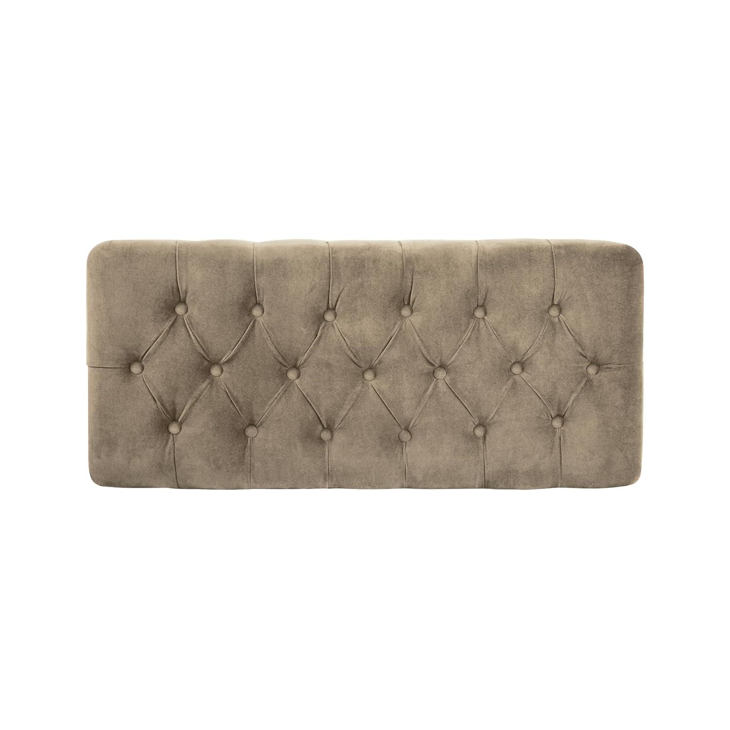 HomePop Velvet Upholstered Storage Bench
