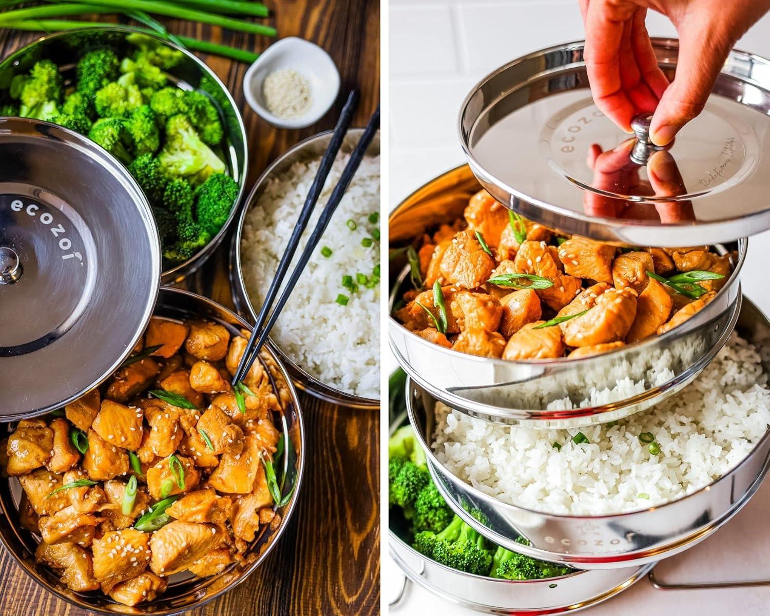 Instant Pot Insert Pans, 3 Tier for 6 Qt / 8 Qt Pressure Cookers