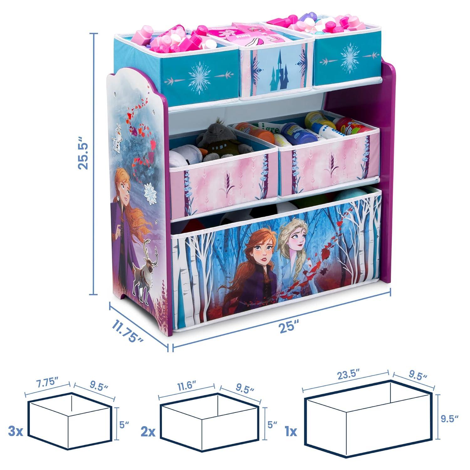 Delta Children 6 Bin Kids' Toy Organizer - Frozen 2
