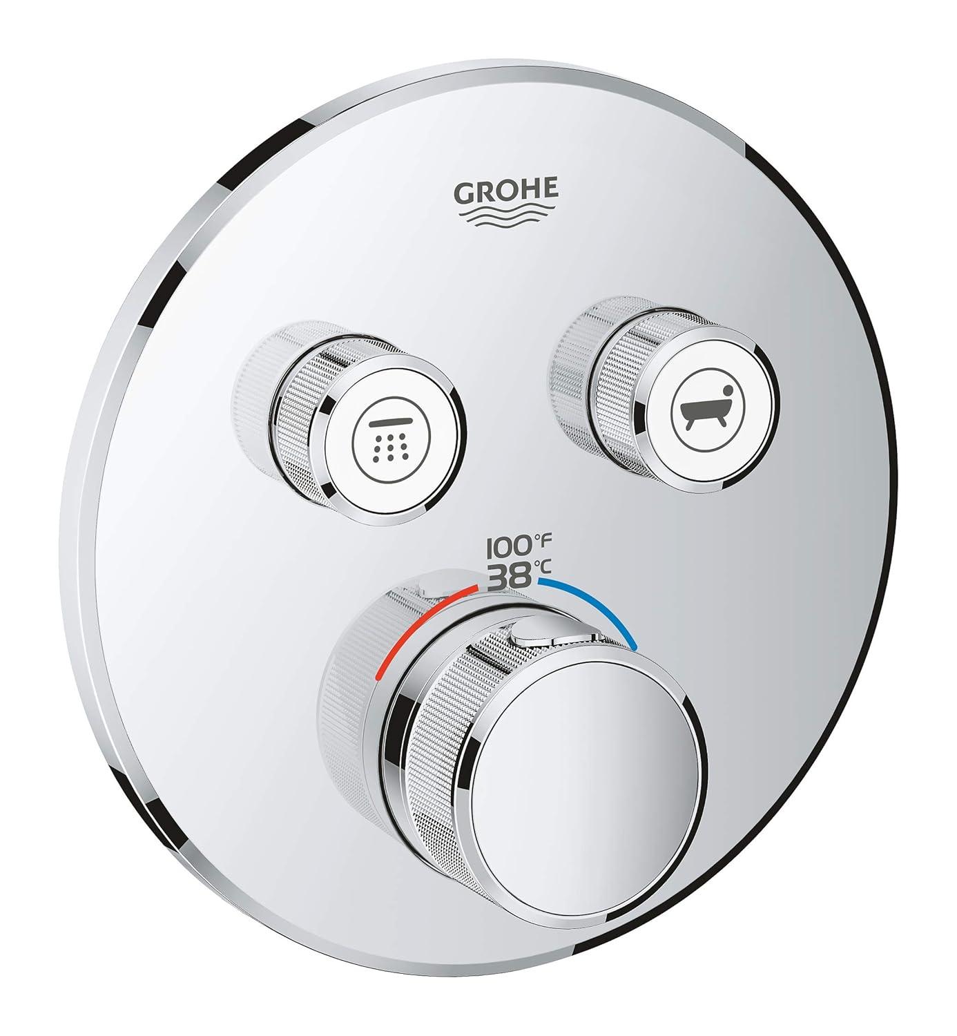 GROHE Grohtherm SmartControl Dual-Function Shower Thermostatic Valve Trim