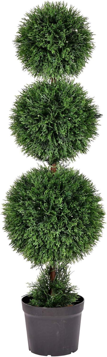 Vickerman Artificial Cedar Ball Topiary In Pot UV