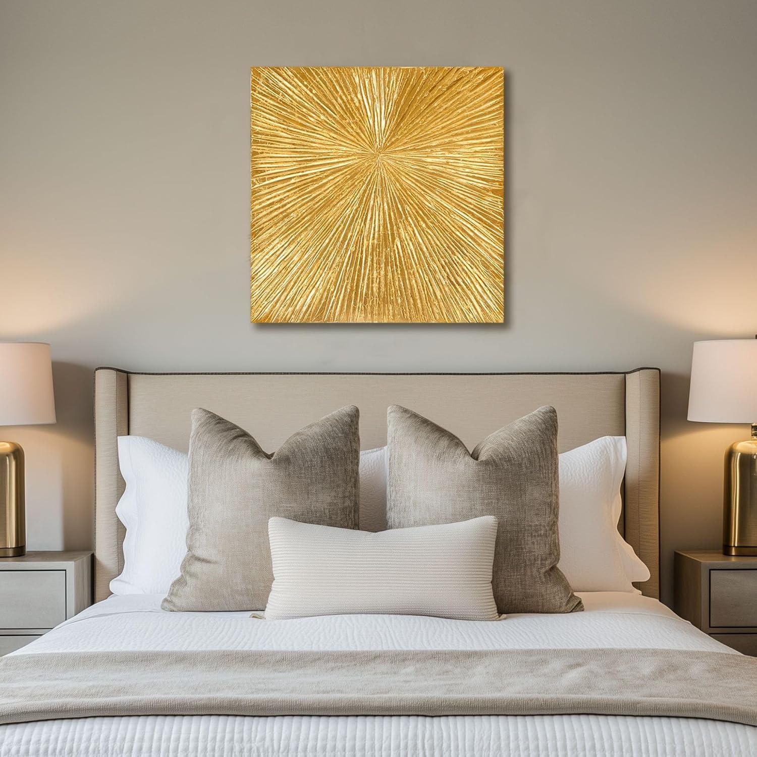 Madison Park Signature Sunburst 3-Piece Hand-Painted Resin Wall Art