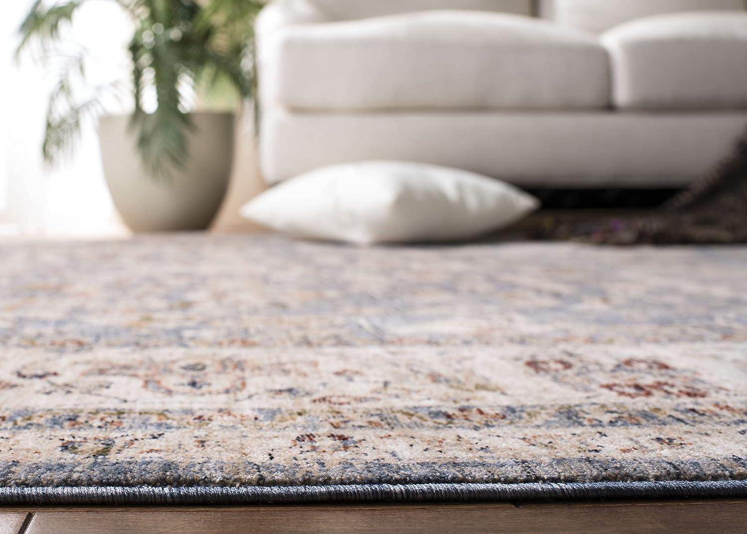 Heirloom HRL704 Power Loomed Runner Rug - Light Blue/Ivory - 2'x8' - Safavieh.