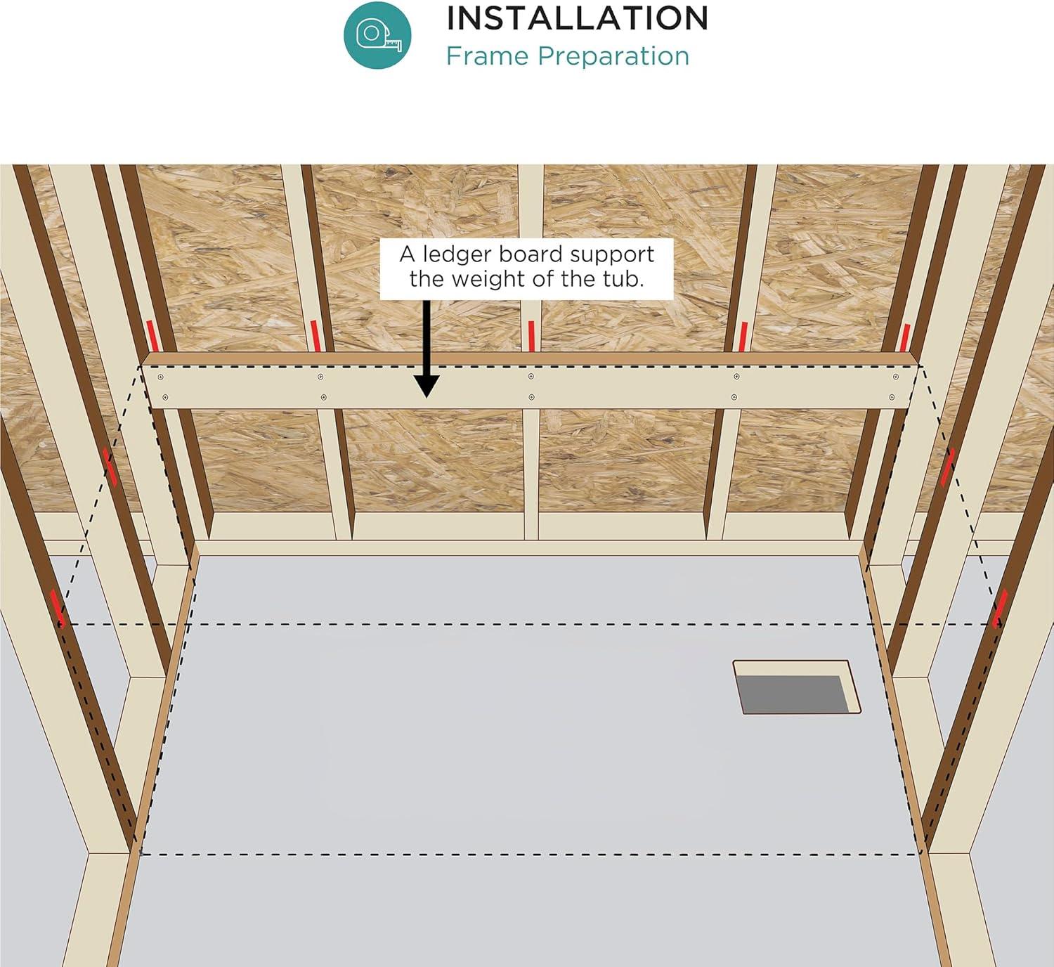 Apron Soaking Acrylic Bathtub