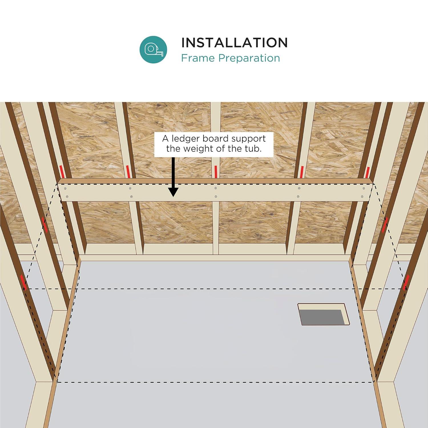 Apron Soaking Acrylic Bathtub