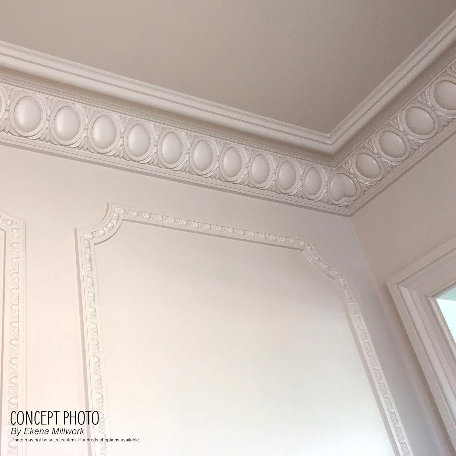 Ekena Millwork 2 3/4"H x 3 1/8"P x 4 1/4"F x 94 1/2"L Nexus Crown Moulding