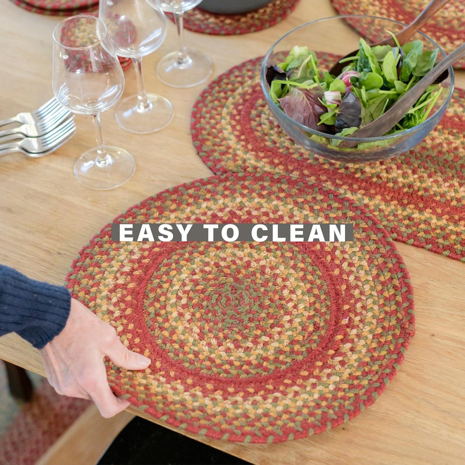 Homespice - Denim Blue Runner for Table 11x36 inches, a Long and Thick Table Runner to Use as a Coastal Style Dinner Table Runner - Handmade from Premium Jute - Reversible and Durable Braided Runner