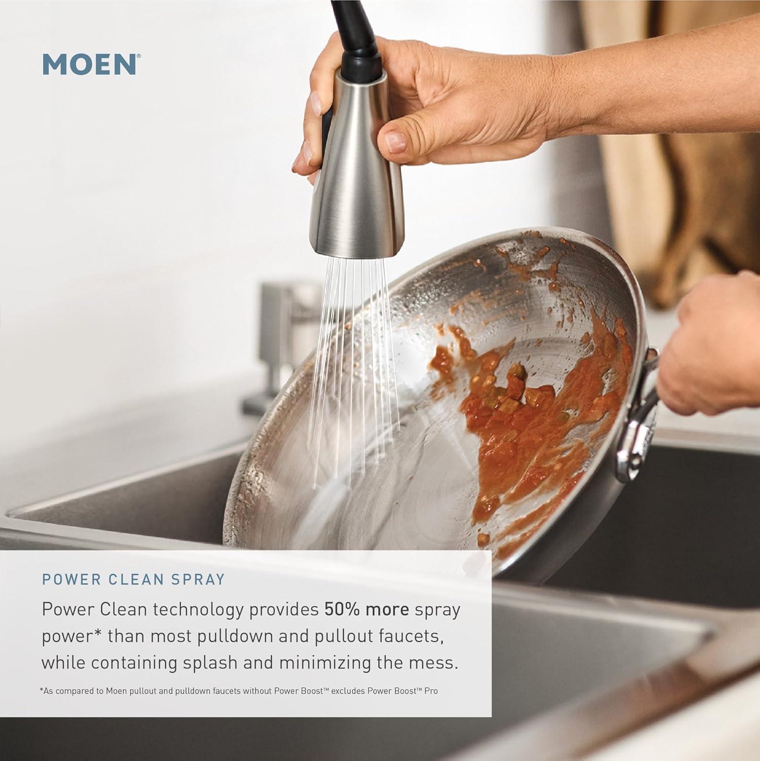 Moen Belfield MotionSense Wave Single Handle Pulldown Kitchen Faucet with Power Clean Technology