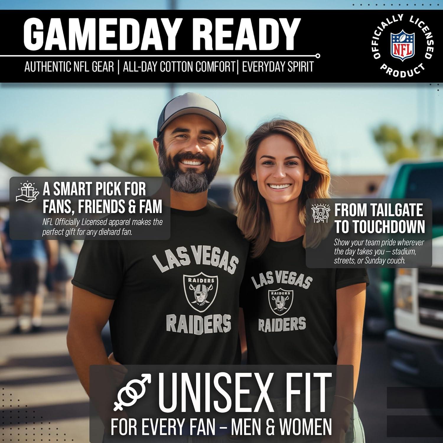 Team Fan Apparel NFL Adult Gameday T-Shirt - Cotton Blend - Tagless - Semi-Fitted - Unleash Your Team Spirit During Game Day