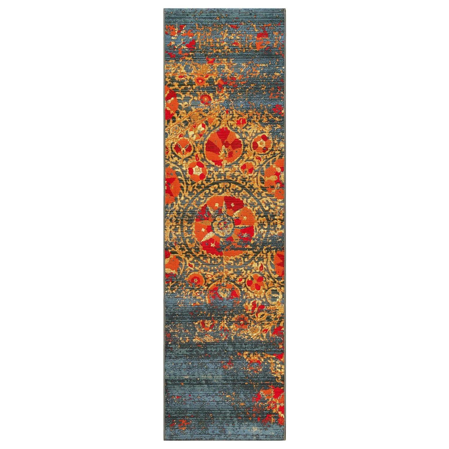 Liora Manne Marina Suzanie Indoor/Outdoor Area Rug Blue 1'11" x 4'11"