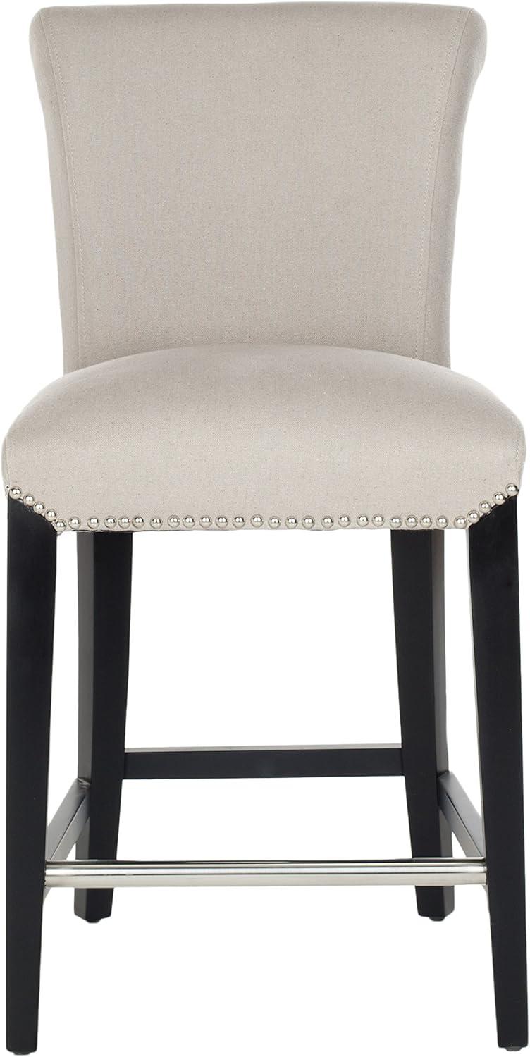 Darby Home Co Bowie Upholstered Counter Stool with Solid Wood Frame