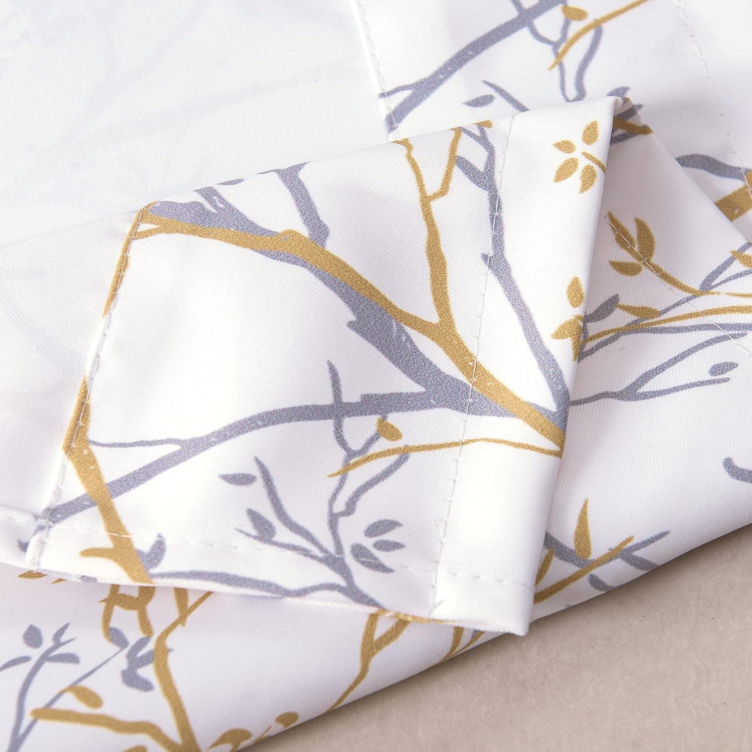 Floral Flower Thermal Insulated Energy Saving Window Curtain Valance for Living Room/Bedroom/Kitchen/Kids Rod Pocket 52 by 18 Inch