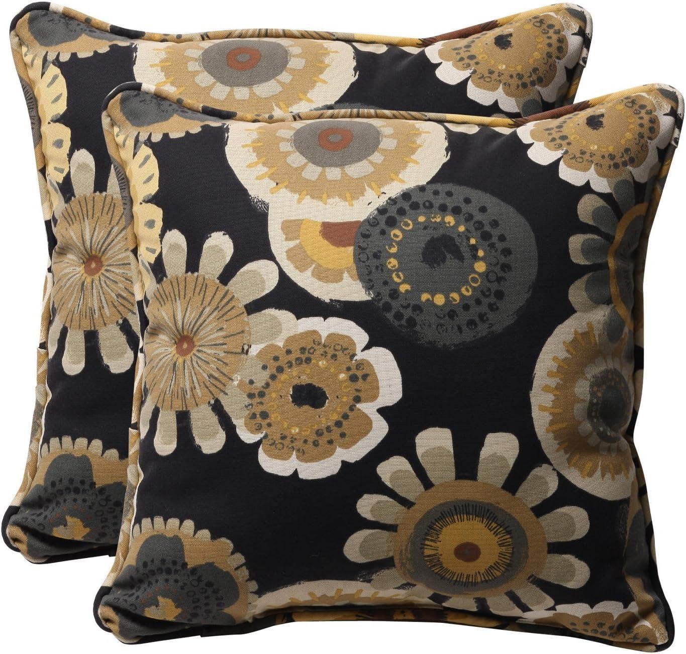 Pillow Perfect Striped Indoor/Outdoor Reversible Throw Pillow (Set of 2)