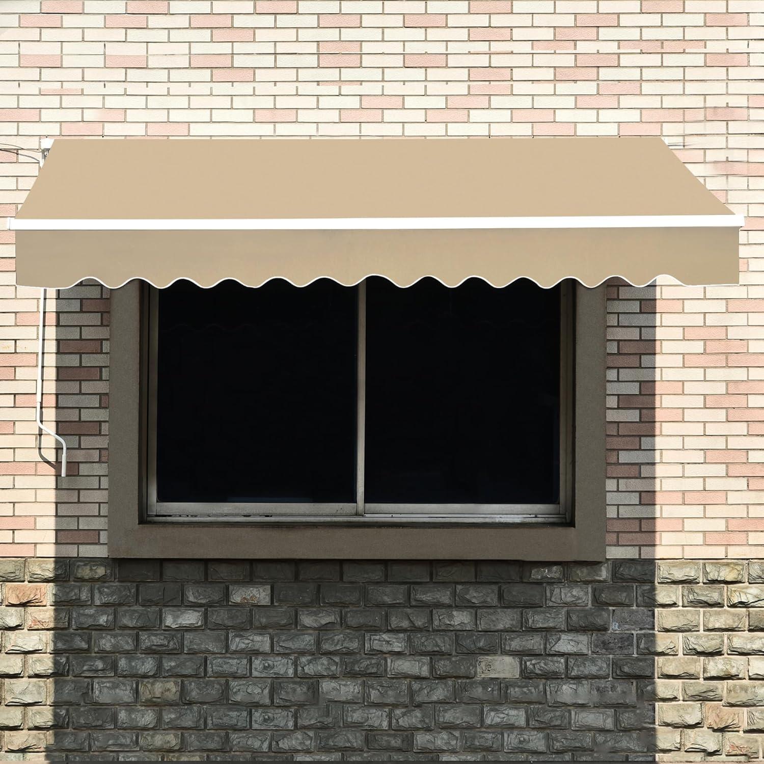 Patio Awning Fabric Replacement Sunshade Canopy for Retractable Awnings