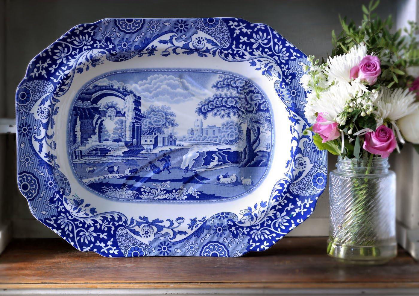 Spode Blue Italian Oval Platter