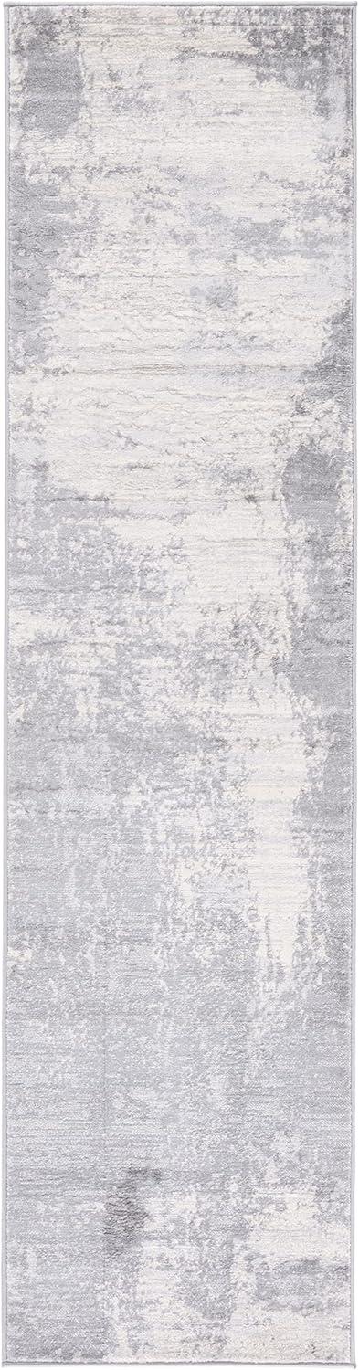 Jasper JSP101 Power Loomed Runner Rug - Light Grey/Ivory - 2'x12' - Safavieh