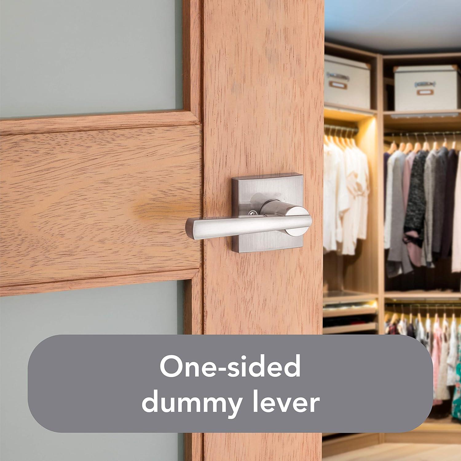 Spyglass Single Dummy Door Lever with Square Rose