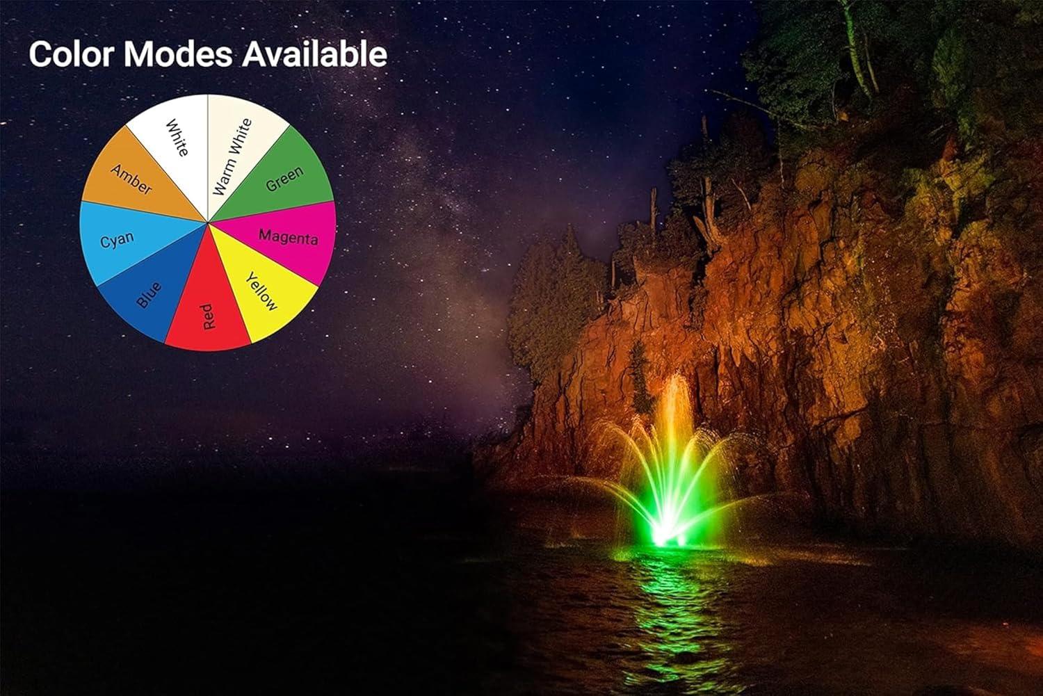 Kasco RGB3C5 Pond Fountain Composite RGB LED 3 Light Kit