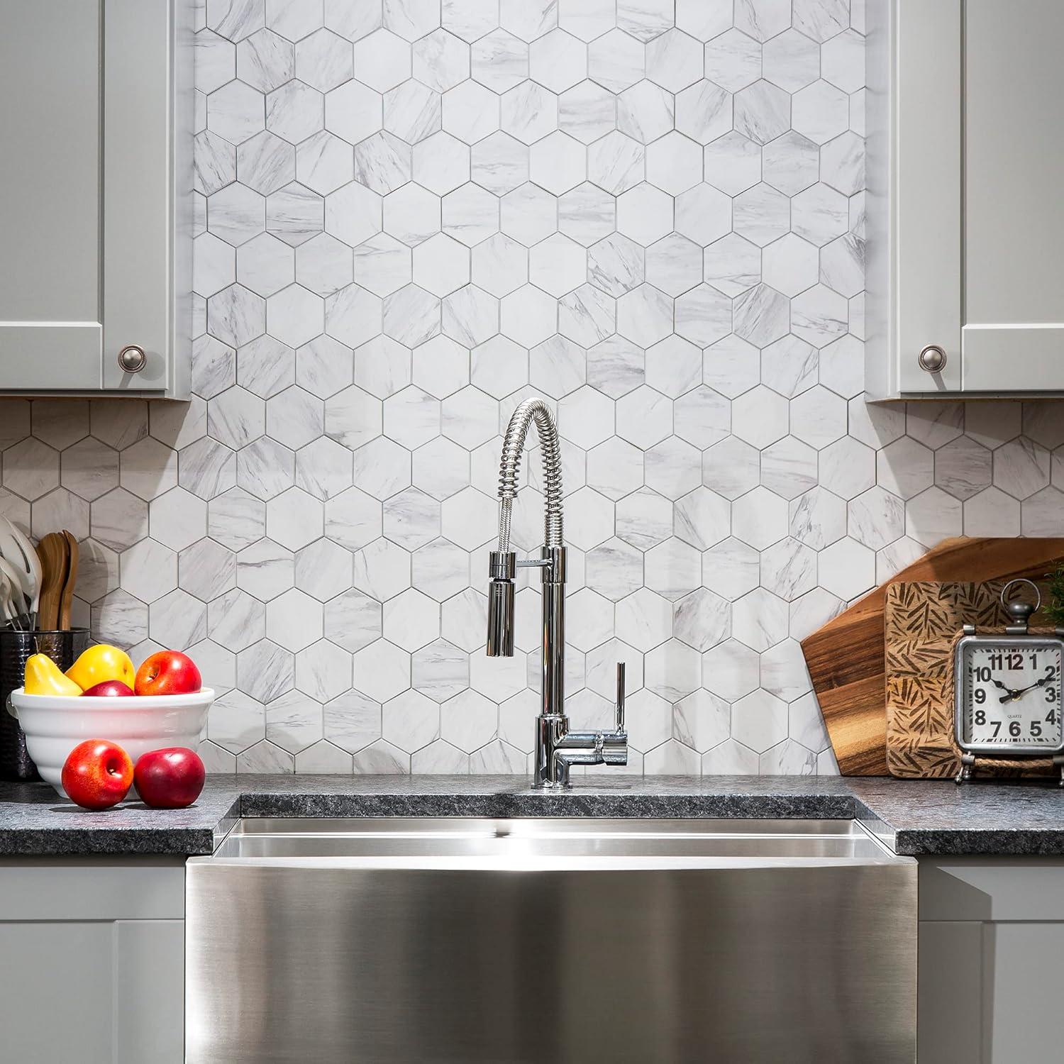 Aspect 12'' W x 12.75'' L PVC Peel and Stick Mosaic Tile