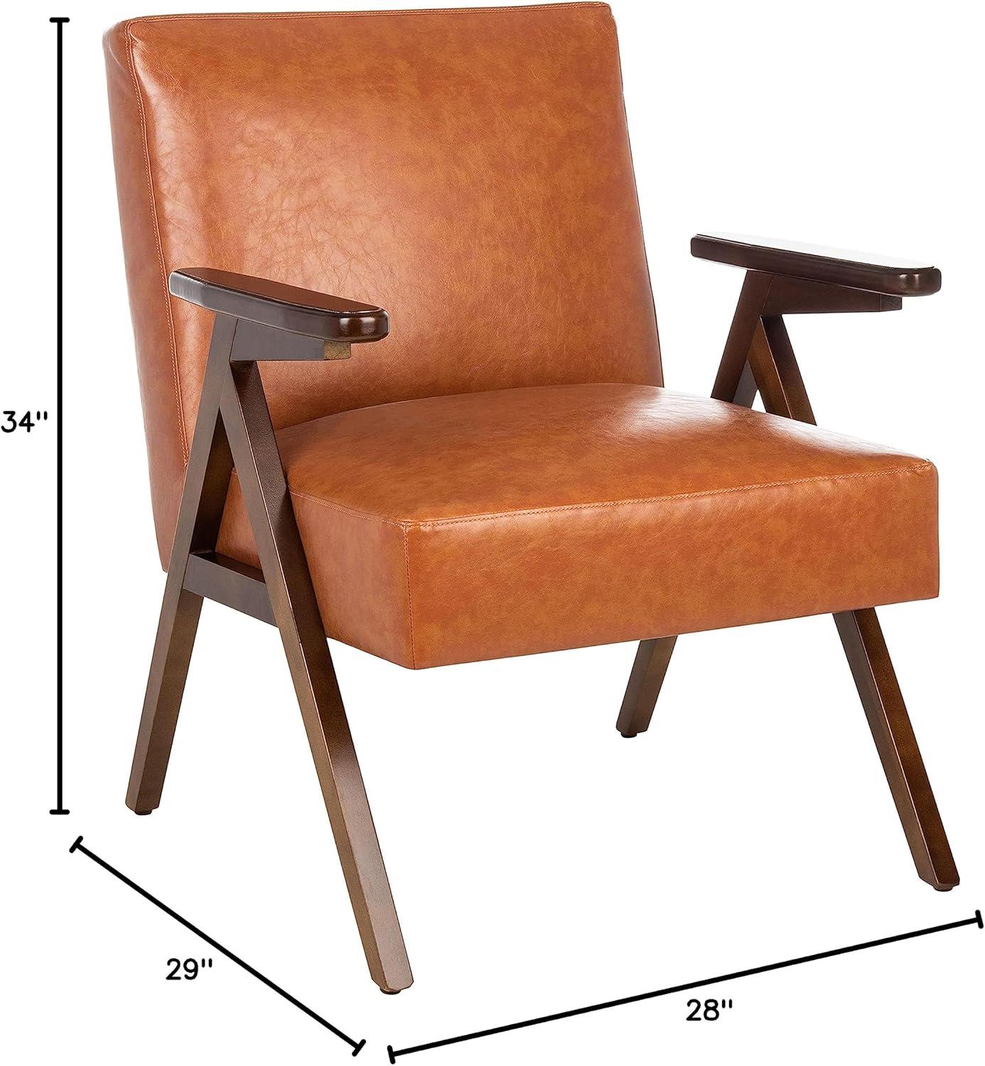 Emyr Arm Chair - Cognac - Safavieh