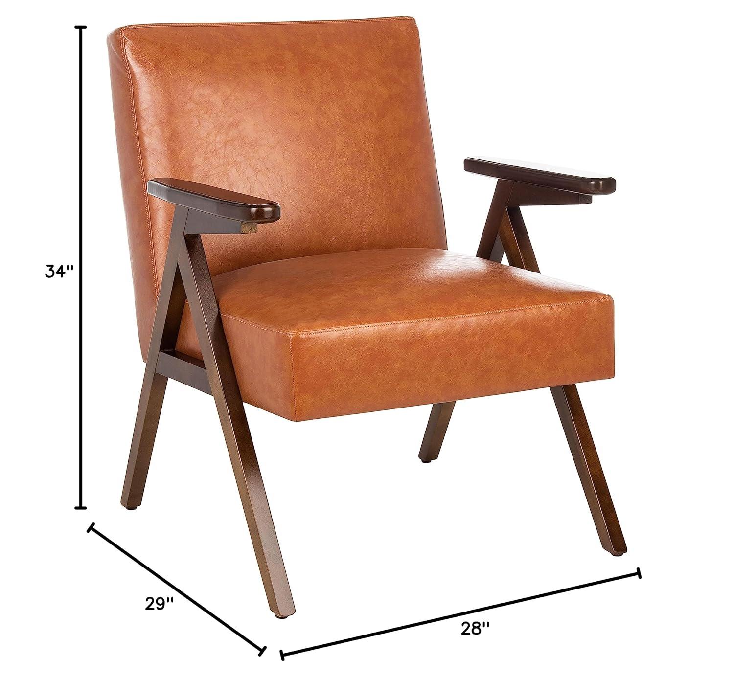 Emyr Arm Chair - Cognac - Safavieh