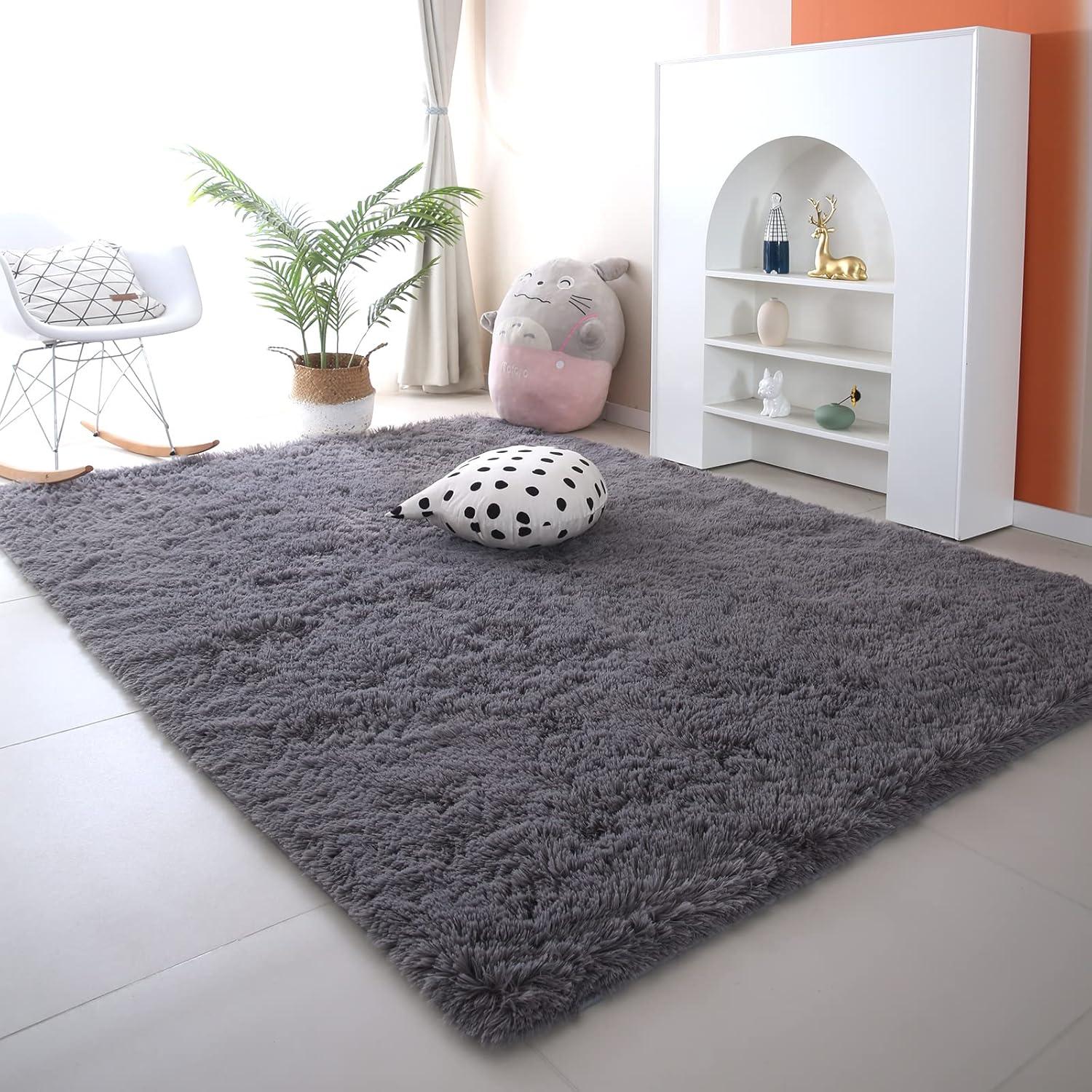 nuLOOM Cloud Shag Accent Rug, 3x5, Gray