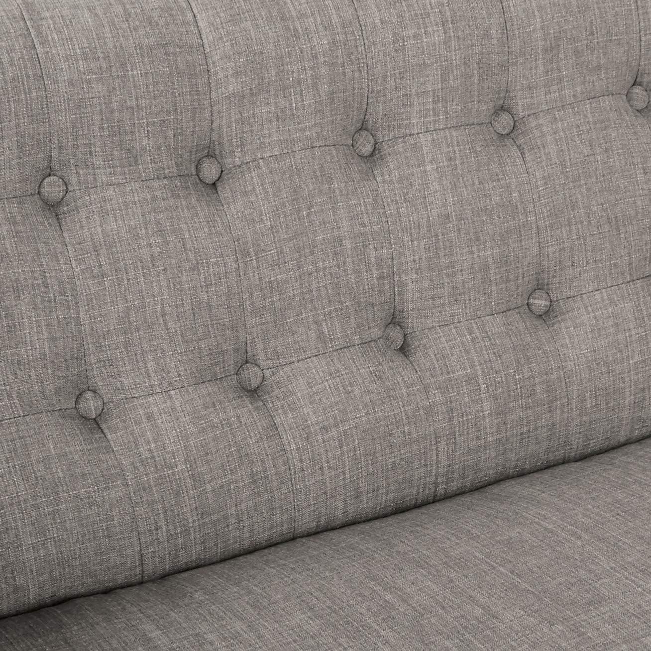 Mill Lane Loveseat with Coffee Legs Gray - OSP Home Furnishings