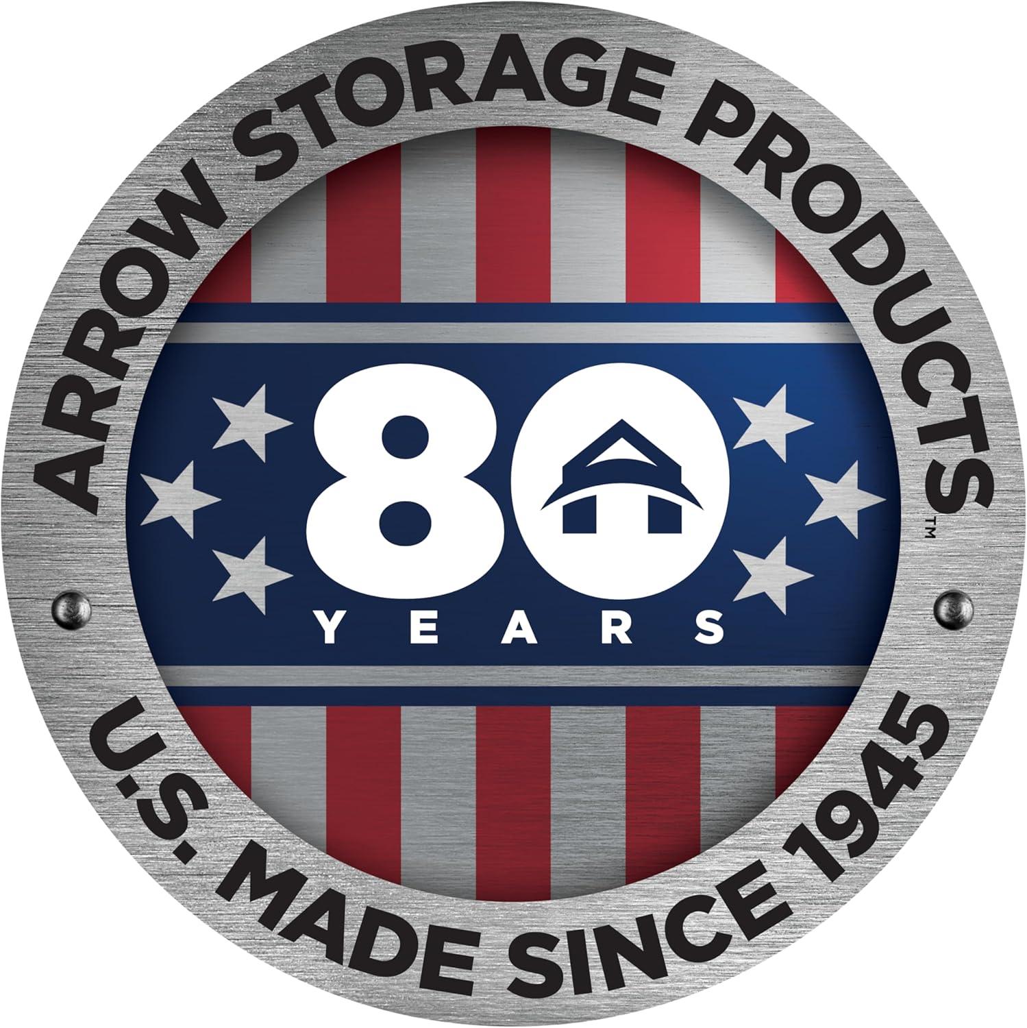10 ft. W x 8 ft. D Metal Storage Shed