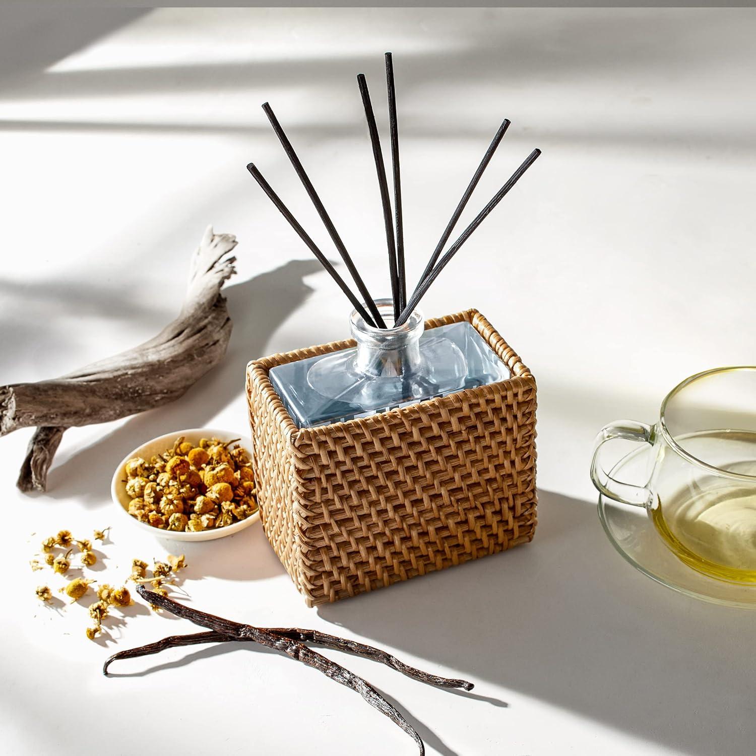 Sandalwood Vanilla Reed Diffuser with Rattan Sleeve