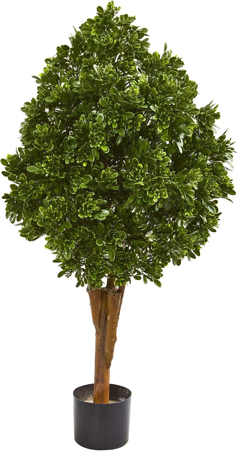 Nearly Natural 41-in Tea Leaf Artificial Tree UV Resistant (Indoor/Outdoor)