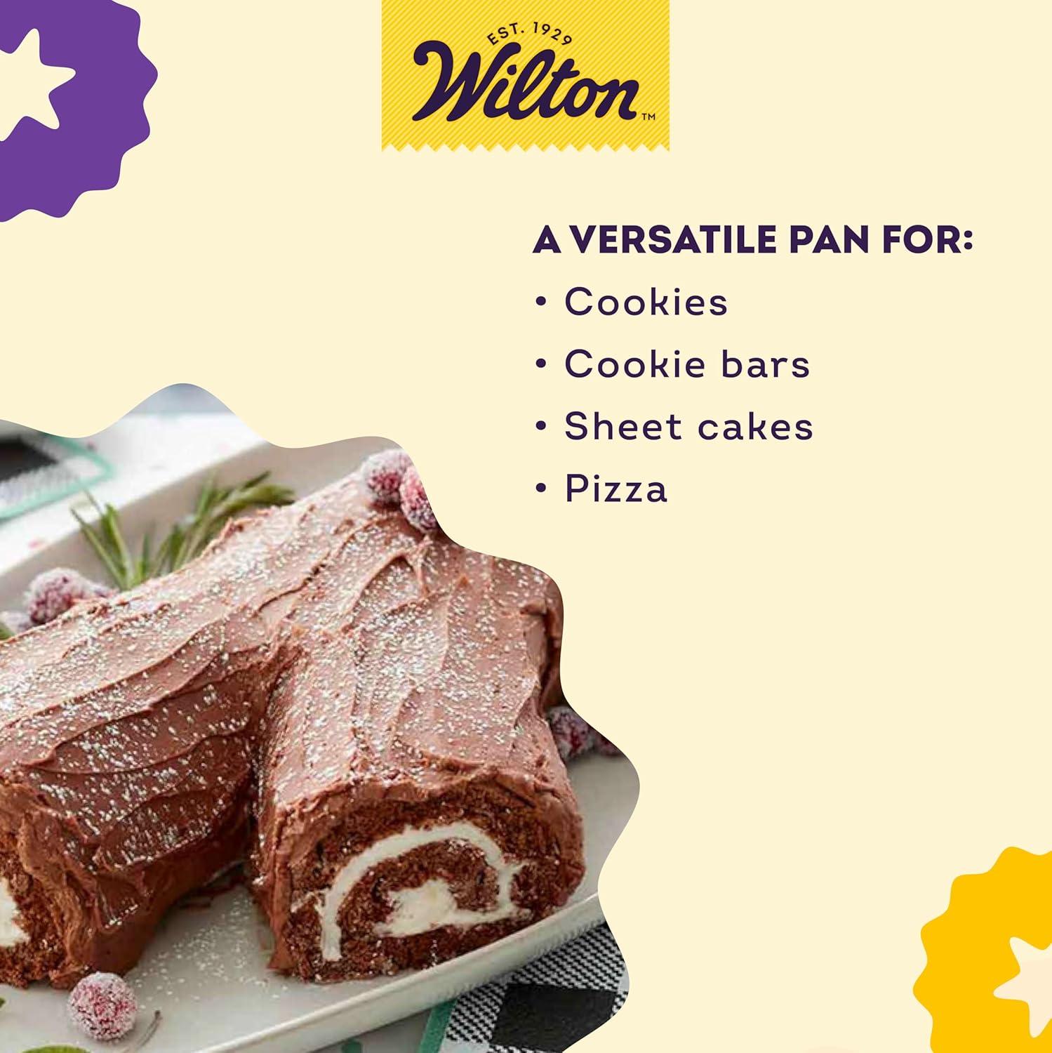 Wilton 10-1/2 in. W X 15-1/2 in. L Jelly Roll Pan Silver